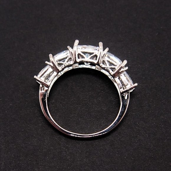 Incredible 5 Stone 6.00ctw Princess Cut Ring " Must See " - Picture 11 of 11